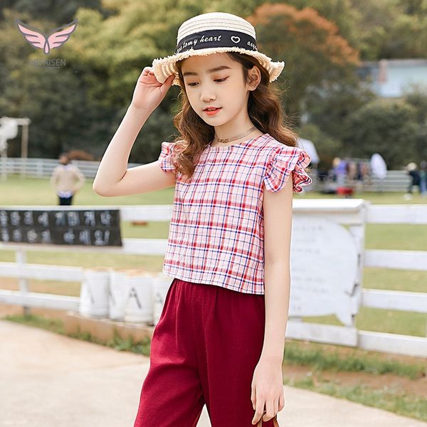 

2020 pure cotton clothing women's big clothing children's children's plaid women's sleeveless shirt, White;black