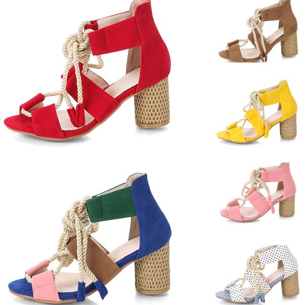 

new arrivals high heels sandals shoes patent leather summer women unique designer round toe dress sandals bohemia shoes letters sandals, Black