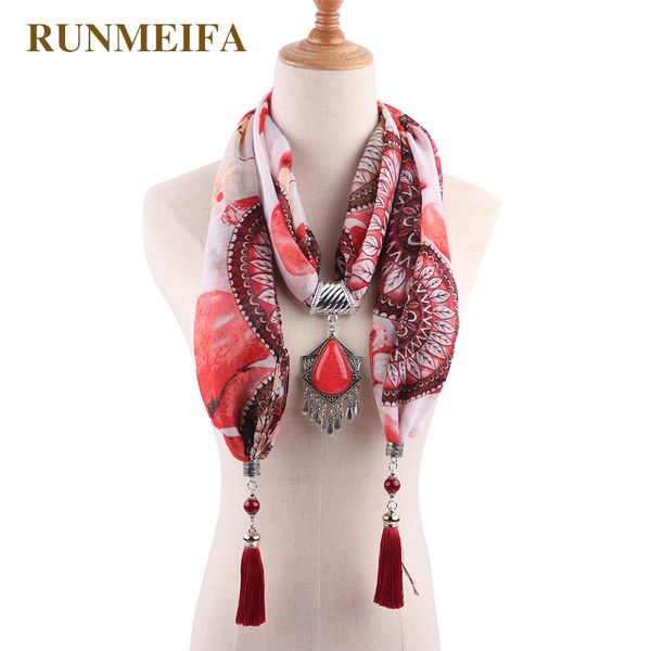 

new pendant scarf necklace for women long tassel water drop pendant bamboo cotton necklaces necklaces jewelry scarf gift stock, Silver