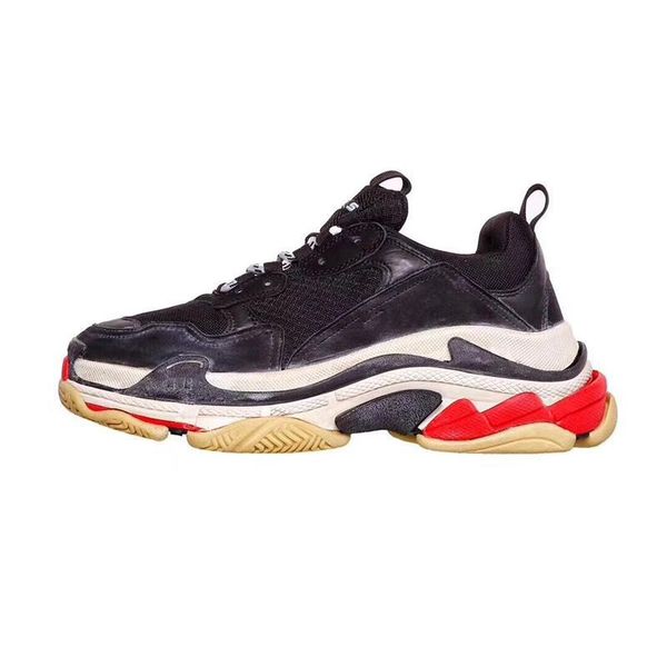 

2019 luxury designer men and womens shoes fashion blue beige brown women platform sneakers triple s 17fw men ladies trainers casual shoes
