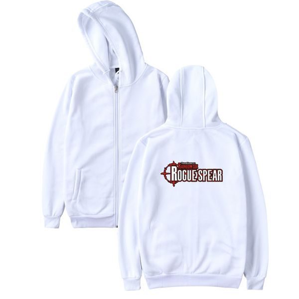

Rainbow Six Siege Mens Hoodies Cardigan Brand Long Sleeve Hooded Mens Sweatshirts Fashion Letters Printed Male Apparel