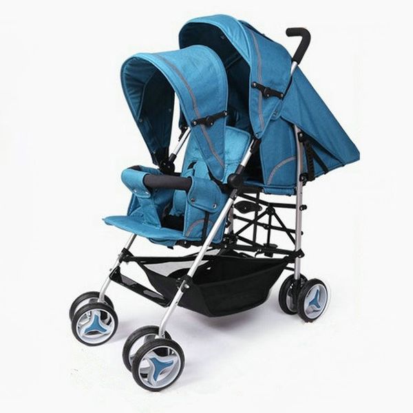 

lightweight 9.8kg twins stroller with can sit can lie back seat, aluminium alloy frame tandem stroller for 2 kids