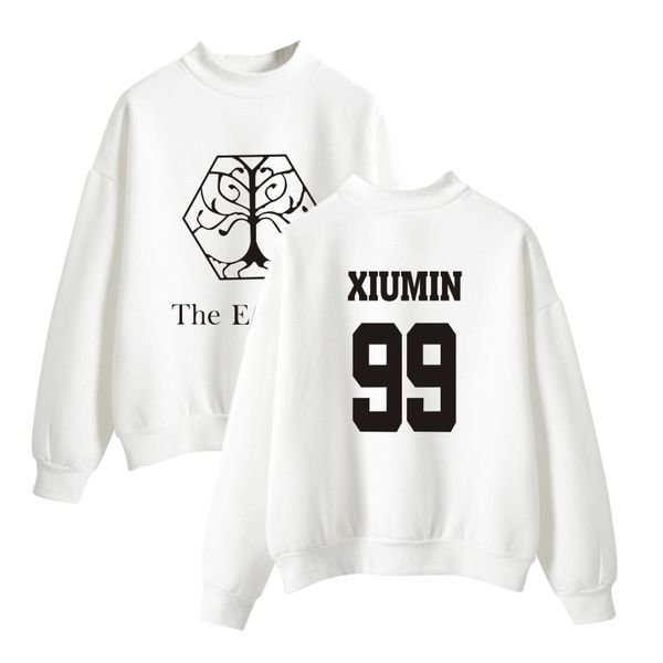 

korean 2019 exo planet 4 the elyxion concert kpop turtlenecks hoodies sweatshirts women fashion kpop hoodies clothes, Black