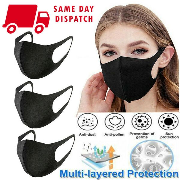 

20pcs pm2.5 mouth mask anti haze dust mask nose filter windproof face muffle bacteria flu fabric cloth respirator health