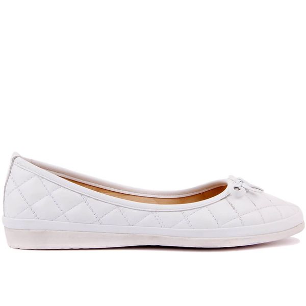 

sail-lakers white leather women 's ballerina, Black