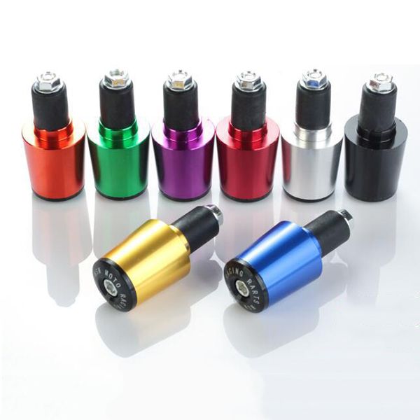 

1 pair motorcycle handle handlebar grips end cap plugs durable slider aluminum alloy bx