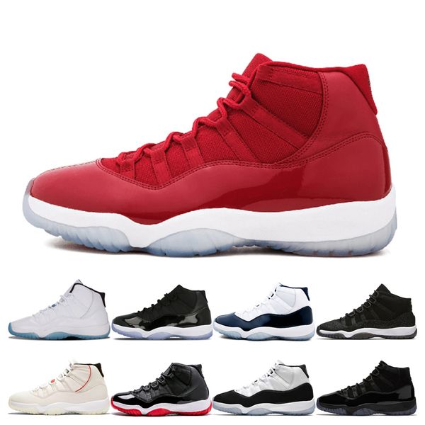 

11s gym red men basketball shoes 11s mens midnight navy bred space jams platinum tint concord 45 cool grey navy gum sports sneakers