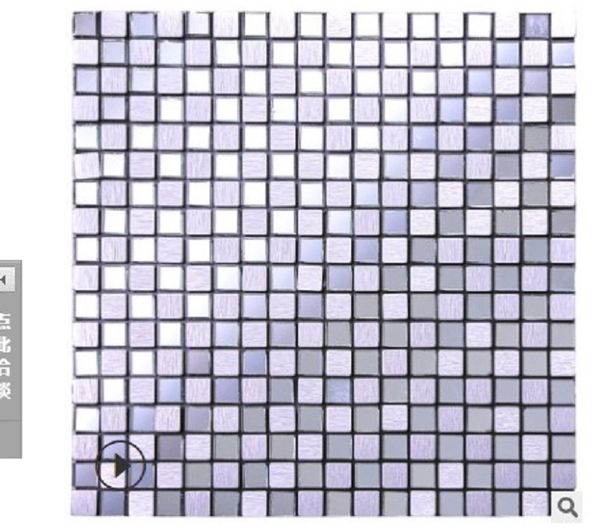 

2020 customized interior wall tiles of shopping mall chinese impression mosaic clear water windmill silver brushed b21