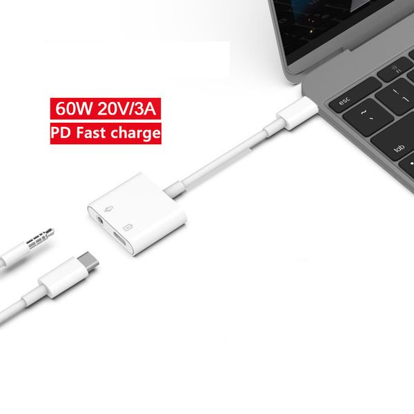 

2 в 1 аудио адаптер hub зарядки наушников кабель для телефона pc tablet тип c aux разъем для гарнитуры 3,5 мм наушники наушники splitter