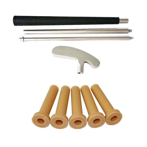 

3-section foldable right/left handed golf travel putter & 5pcs rubber tees