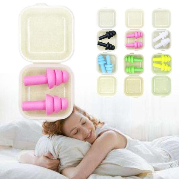 ALK 3pairs Soft Silicone Ear Plugs Sound Insulation Ear Protection Earplugs Anti Noise Snoring Sleeping Plugs for Travel Noise Reduction