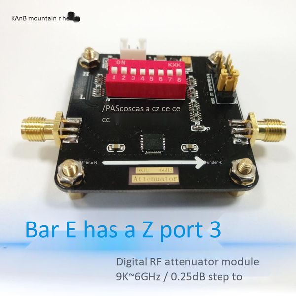 Digital RF Atenuador Módulo 9 K ~ 6 GHz 0.25dB PE43703 passo para 31.75dB freeshipping