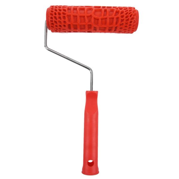

bmby-7 inch embossed crocodile skin painting roller with handle for wall decoration lint rollers brushes