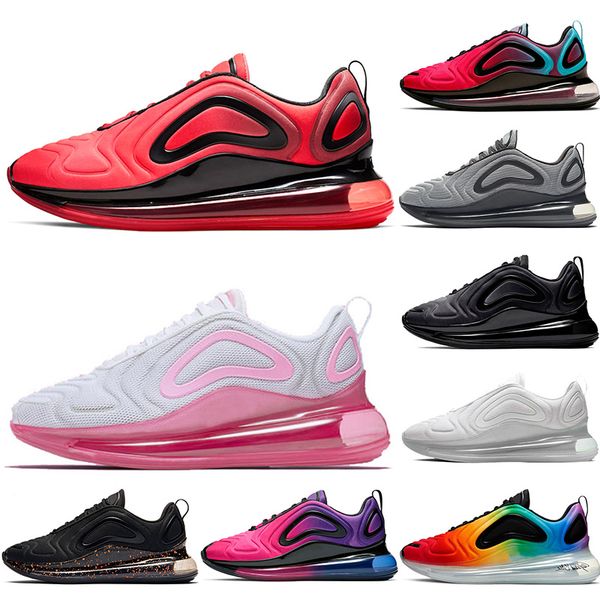 

wholesale 720 women running shoes red black pink sunset university red blue fury be true lava men sports 72c designer shoes 36-45