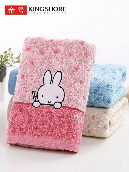 

cotton cotton wave point cartoon children household facecloth soft water absorption towel