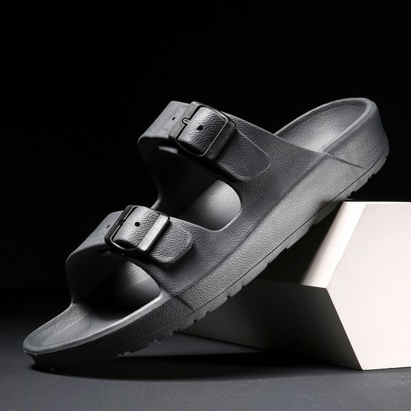 

garden sandals for men quick drying summer beach slipper flats breathable outdoor sandals unisesx gardening jelly shoes, Black