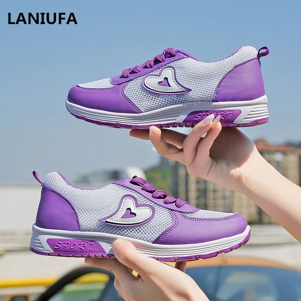 

spring summer flat women casual shoes women breathable mesh lightweight comfortable lace up walking shoes mujer &156, Black