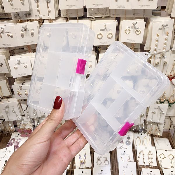 

amsic new small plastic box makeup organizer jewelry beads pills nail art tips storage box, Yellow