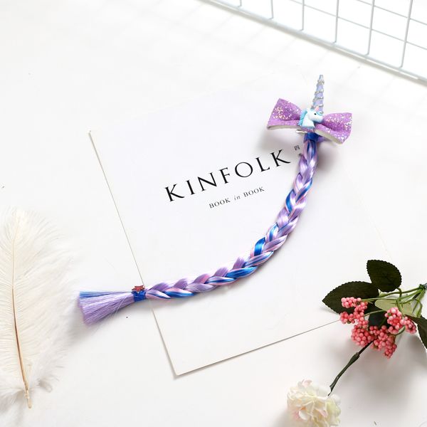 

wholesale children's hairpin baby cute unicorn sequin bow tie scorpion princess accessory for lovely girls for birthday party christmas