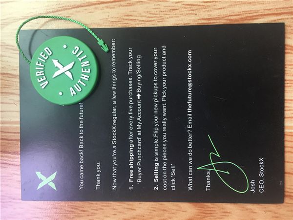 

2020 В наличии Наклейка с кодом X Зеленая круглая бирка с пластиковой пряжкой StockX Пр