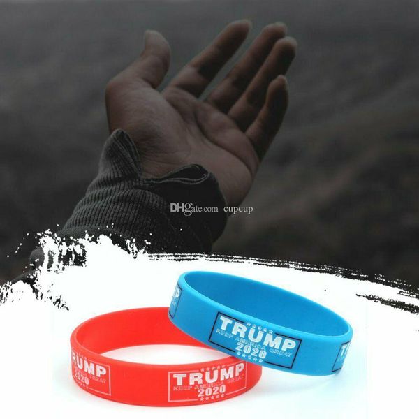 

trump make america great again letter silicone wristband rubber bracelet donald trump supporters wristband bracelets mma190909