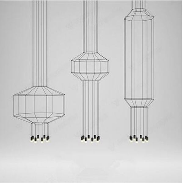 

nordic design line led подвеска фары геометрическая линия висячие лампы diy светодиодные лампы люстры подвеска для гостиной магазин отель