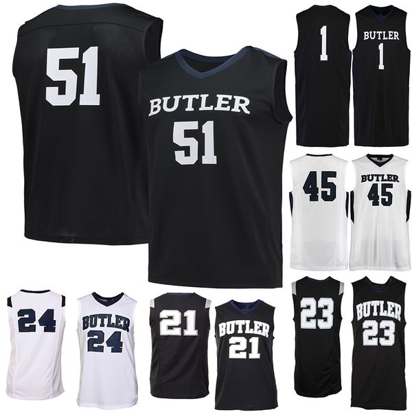 

51 Nate Fowler 21 Sean McDermott Butler Bulldogs Men College Basketball Jersey Embroidery Athletic Mens Jerseys Size S-3XL
