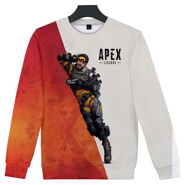 

2019 spring new arrival apex legends sweatshirt for men and women round neck pullover sweatshirt long-sleeved casual, Black