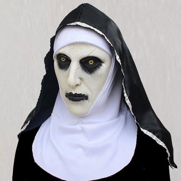 

halloween horror frightening ghost mask evocation 2 nun mask prank party supplies halloween horror makeup mask t9i0098