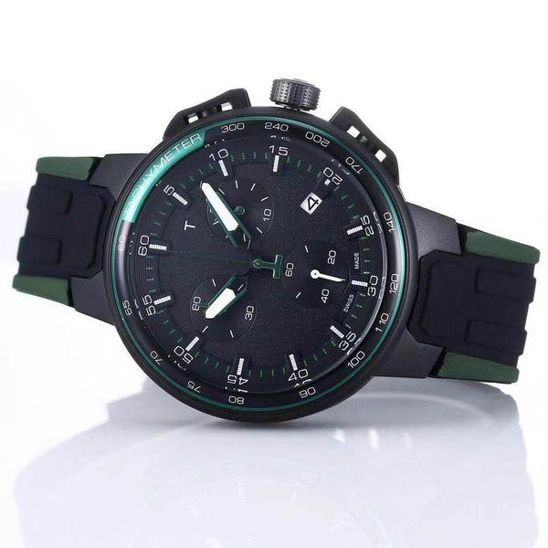

wholesale t-bike t111 t bike black rubber teams special edition chronograph quartz deployment clasp men watch wristwatches mens watches, Slivery;brown