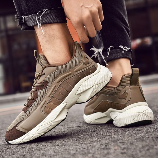 

men sneakers air cushion outdoor walking shoes mesh breathable sport running shoes low soft casual sneakers size 39-44