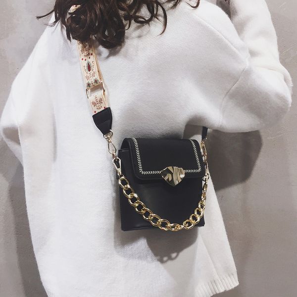 

small bag women's 2020 new style fashion chain hand western style bucket bag versatile ins crossbody