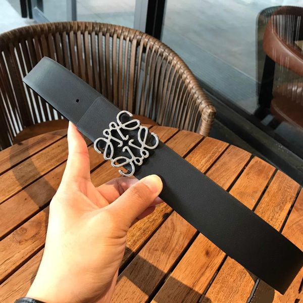 

loewe belt дизайнерские мужские и женские ремни горячие продажи классические роскошные модели высокое качество мода пряжка ремень женский по, Black;brown