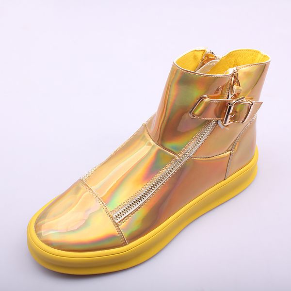

men casual shoes leather shoes men fashion sneakers boots spring autumn fashion breathable slip on ankle boots, Black