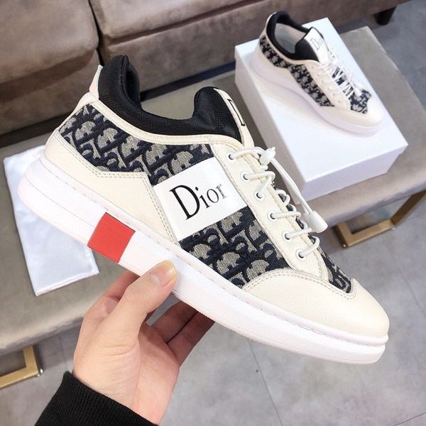 

four seasons men's sports shoes trend luxury leisure wild flat shoes comfortable breathable shoes size 38-44 ing, Red;white