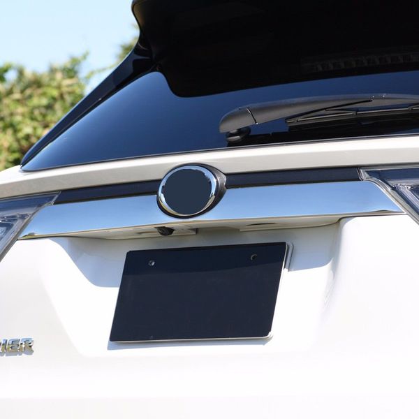 

jy for toyota harrier 2014 rear emble tailgate trim sus304 stainless steel car styling cover accessories