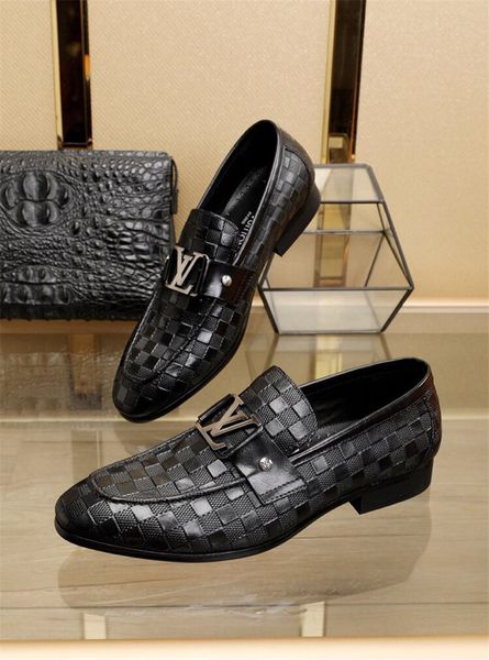 

8 louis vuitton gucci brand luxury men casual leather walking sneaker running shoes sports sneakers with box a61, Black