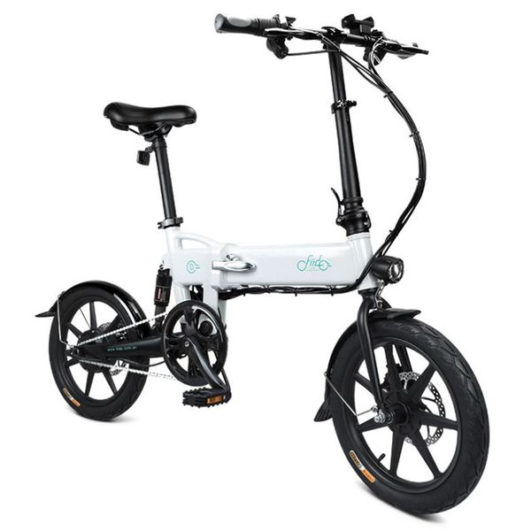 

fiido d2 folding electric moped bike city bike commuter bike three riding modes 16 inch tires 250w motor 25km/h 7.8ah lithium battery 20-35k, Silver;blue