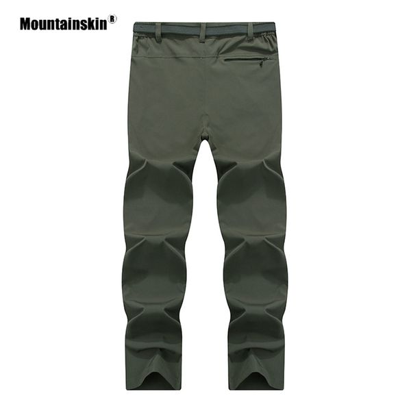 

mountainskin мужчины женщины лето quick dry походные брюки спорт на открытом воздухе сплошной цвет прогулочные кемпинг упругие thin брюки va, Black;green