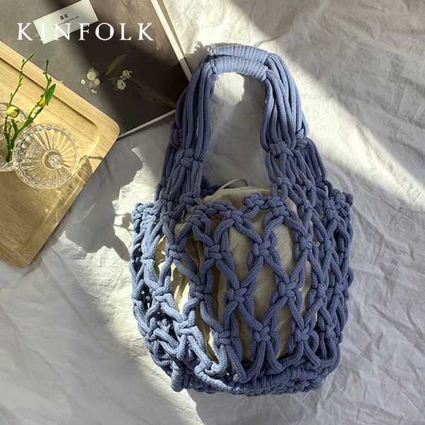 

hollow out straw plaited article package sandy beach wind pgraph on vacation weave bucket package child and mother handbag