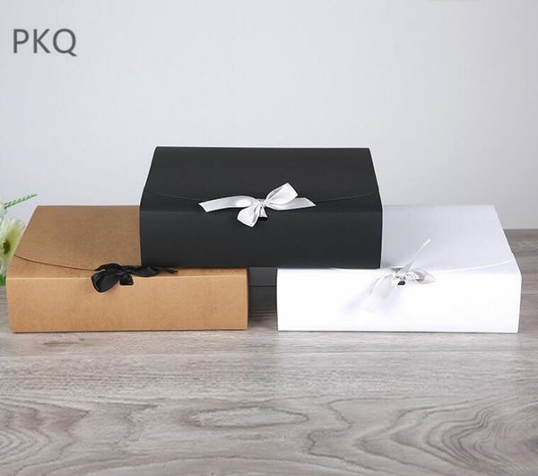 

large kraft paper gift boxes big black packaging boxes large gift box white paper box