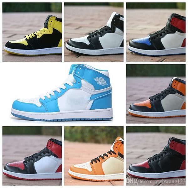 

1 chicago white red 3 black bred toe basketball shoes shadow mens trainers 1s royal sneakers with shoes box michael sports