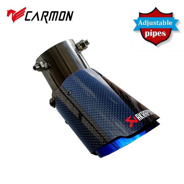 

angle adjustable akrapovic tips carbon fibre car exhaust pipe straight edge carbon fiber muffler tip for car accessories