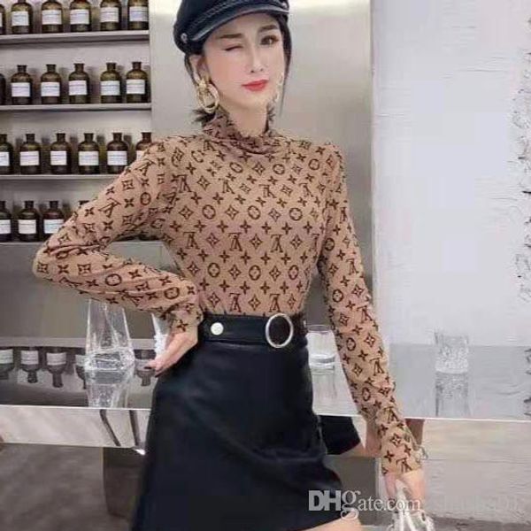 

design new fall web celebrity undershirt tight long sleeve t-shirt inside and outside wear long sleeve super comfortable ing, White