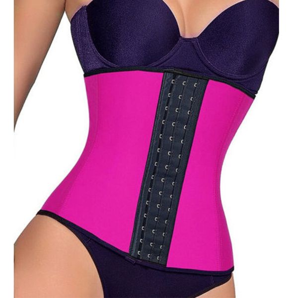 

sayfut latex rubber waist trainer cincher steel boned body shaper girdle slimming weight loss control tummy belt shapewear s-3xl, Black;white