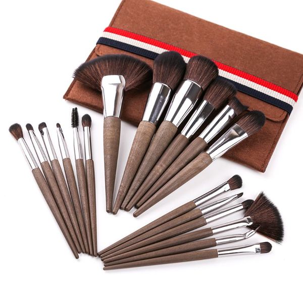 

18pcs pro face cosmetic powder makeup brush foundation tool e7cf