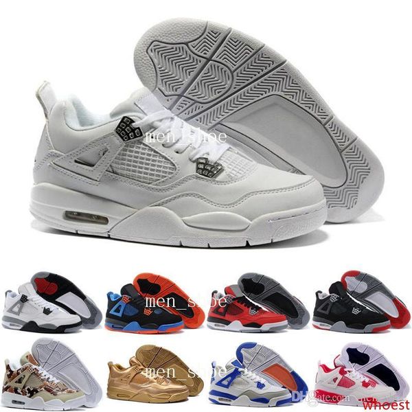 

with ] black cats 4s men basketball shoes outdoor sports shoes women atheletic sneaker 4 black red white