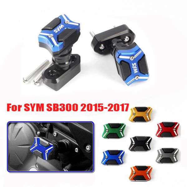 

motorcycle cnc frame slider guard falling protector anti crash pad protection for sym sb300 2015 2016 2017