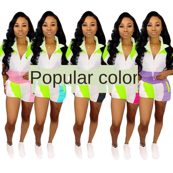 

womens designer two-piece short casual suit0v3g, White