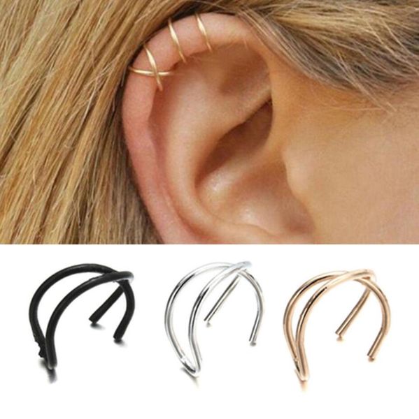 Acheter Femmes Fille Wrap No Piercing Boucles D Oreilles Manchette Cartilage Oreille Stud Clip Sur Boucle D Oreille Cadeau De 0 38 Du Crazygirls88